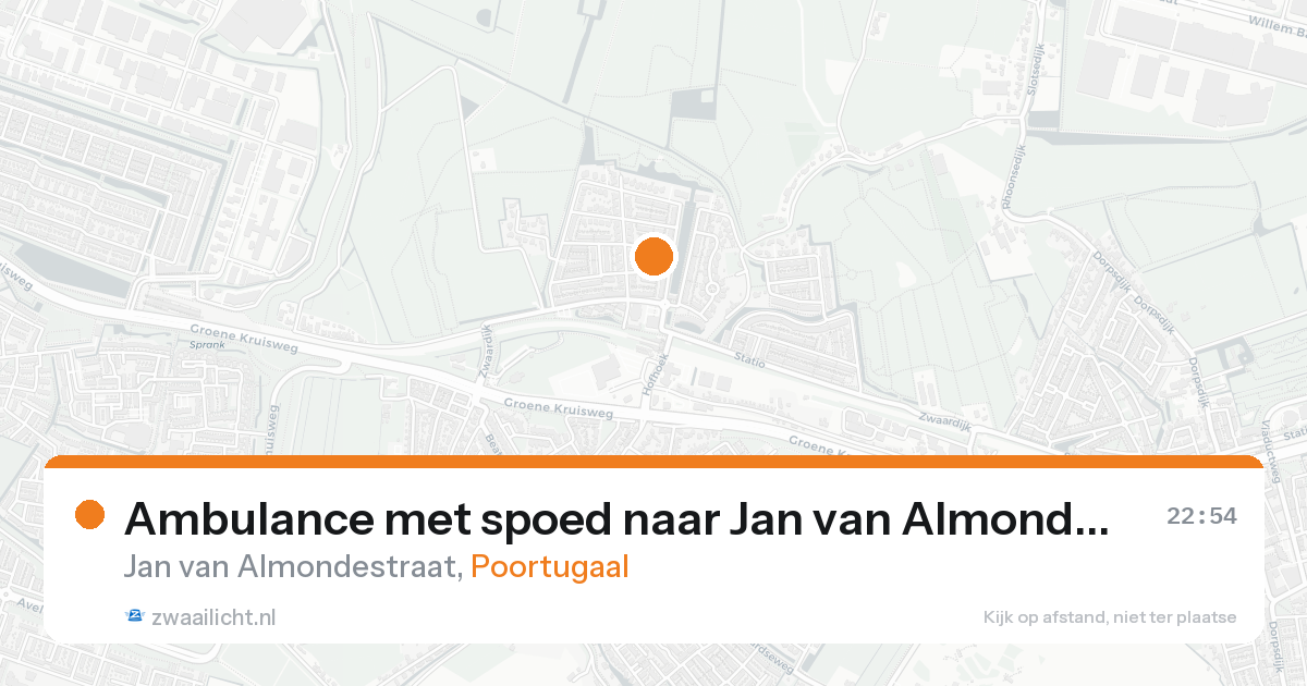 Ambulance met spoed naar Jan van Almondestraat in Poortugaal — 7 feb 2026