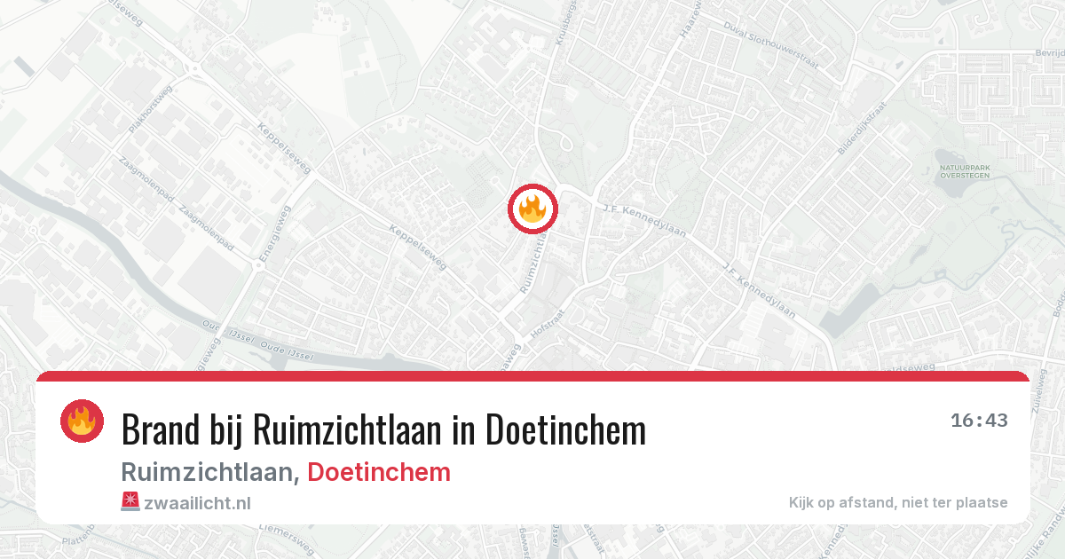 Brand bij Ruimzichtlaan in Doetinchem — 21 mei 2026