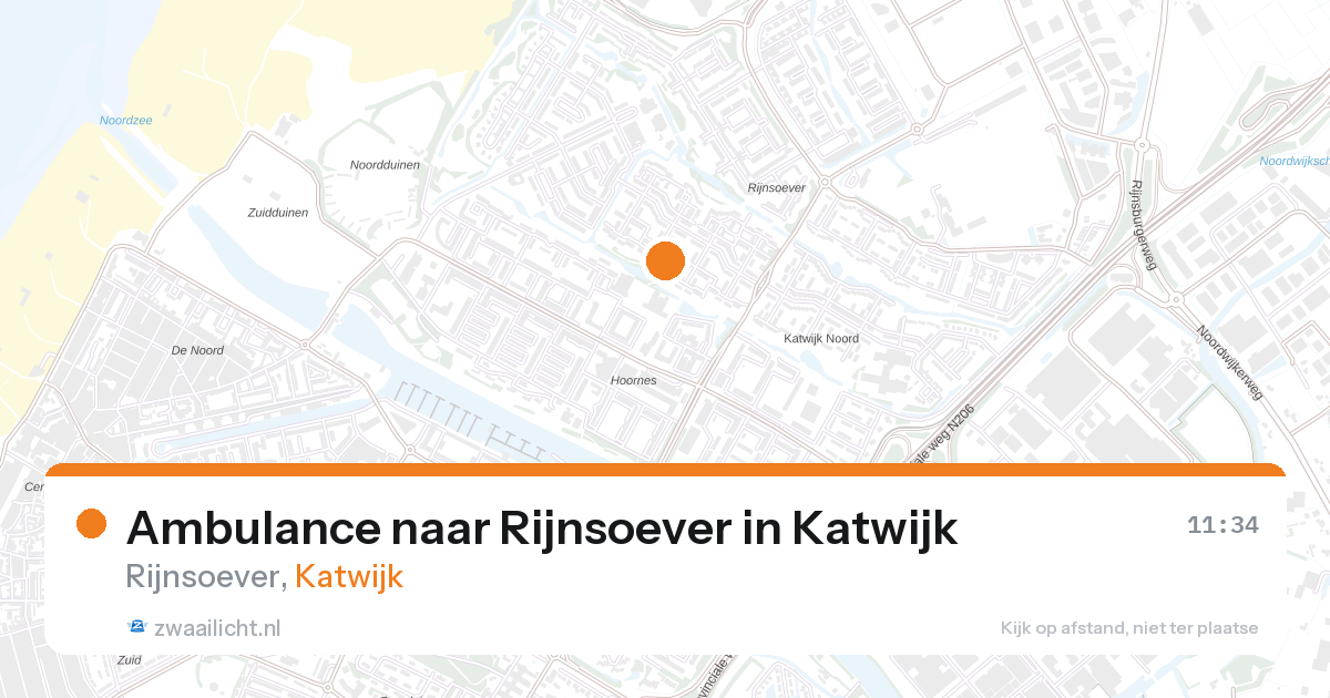 Ambulance naar Rijnsoever in Katwijk — 28 mei 2026