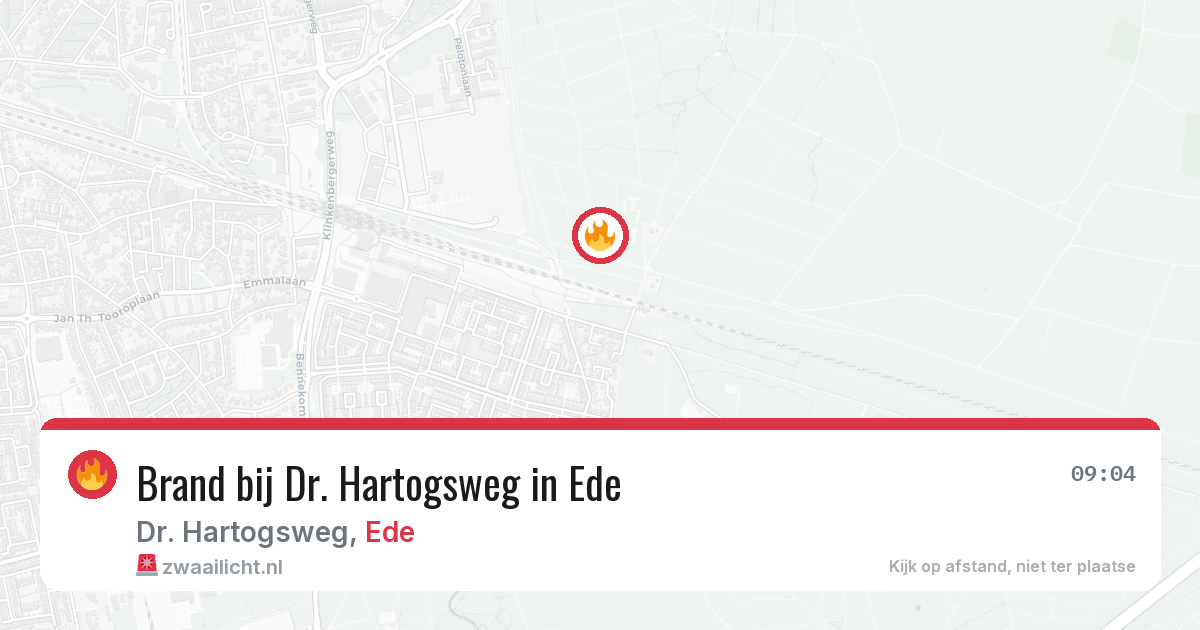 Brand bij Dr. Hartogsweg in Ede — 28 jun 2026