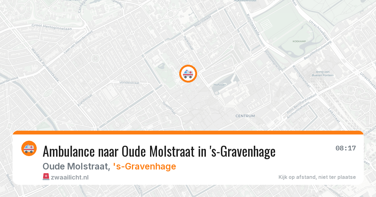 Ambulance naar Oude Molstraat in 's-Gravenhage — 11 jun 2026