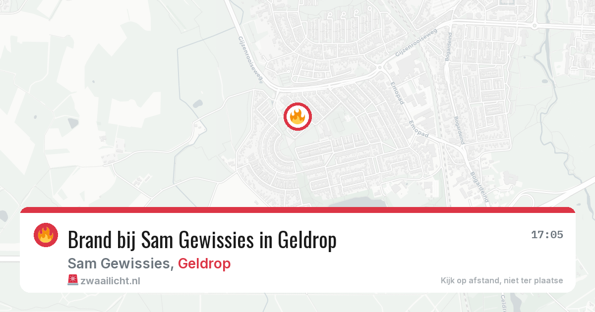 Brand bij Sam Gewissies in Geldrop — 4 jul 2026