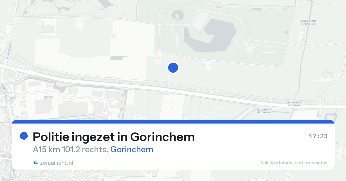 Politie ingezet in Gorinchem — 19 aug 2026 | 🚨 Zwaailicht.nl