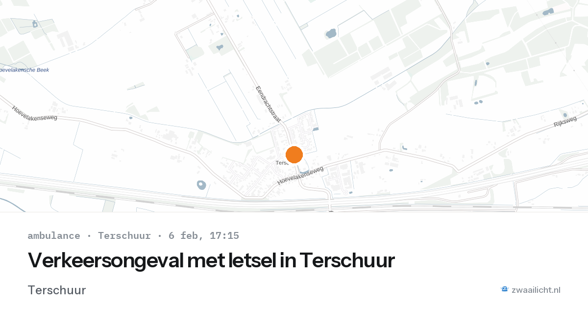 Verkeersongeval met letsel in Terschuur — 6 feb 2026