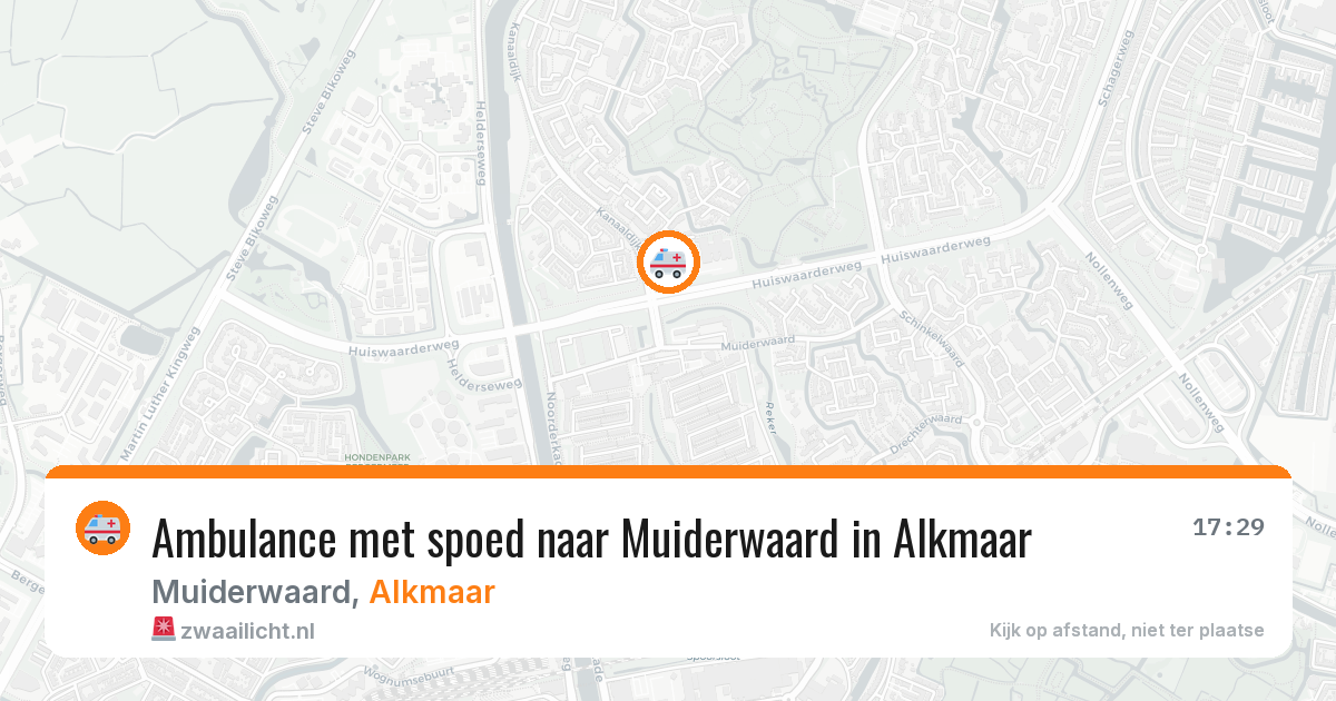 Ambulance met spoed naar Muiderwaard in Alkmaar — 12 aug 2026
