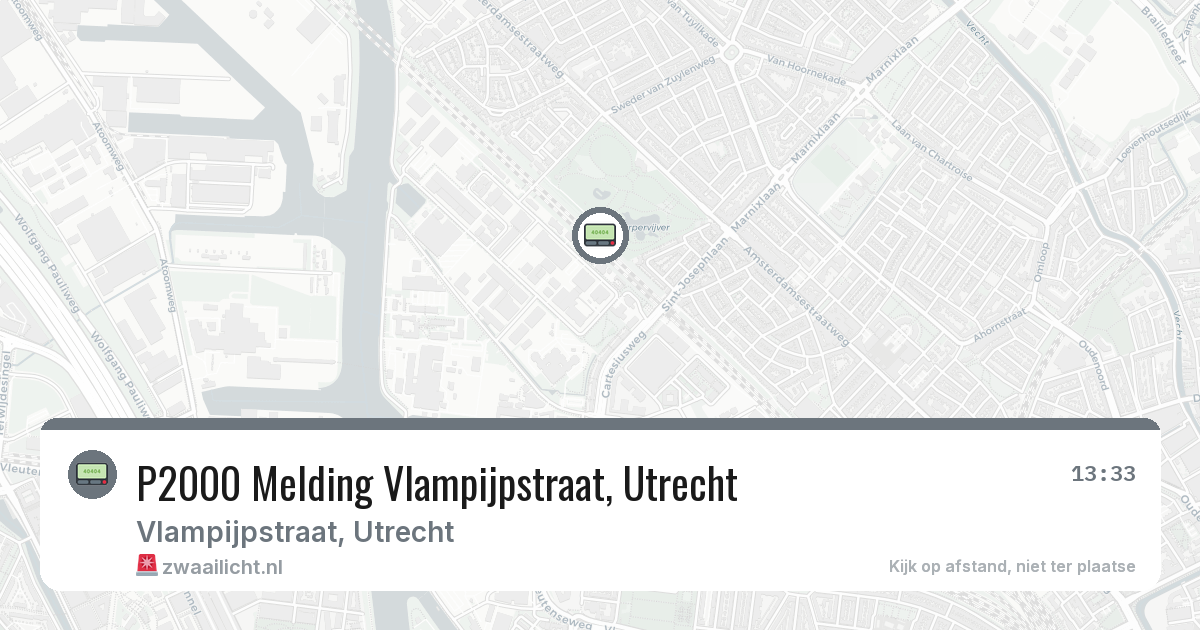 P2000 Melding Vlampijpstraat, Utrecht — 7 mrt 2026