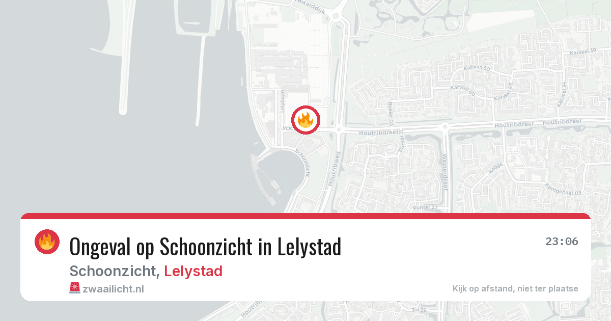 Ongeval op Schoonzicht in Lelystad — 19 jun 2026