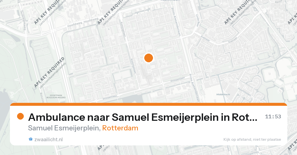 Ambulance naar Samuel Esmeijerplein in Rotterdam — 26 aug 2026