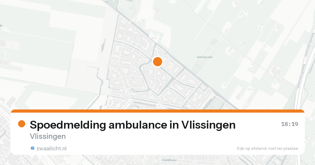 Spoedmelding ambulance in Vlissingen — 30 jan 2026