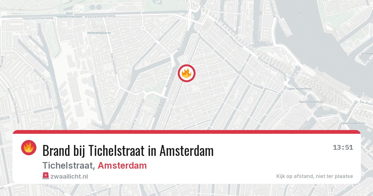 Brand bij Tichelstraat in Amsterdam — 12 jun 2026