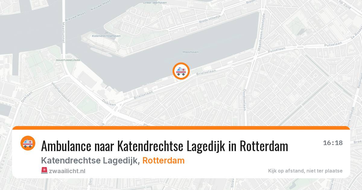 Ambulance naar Katendrechtse Lagedijk in Rotterdam — 31 jul 2026