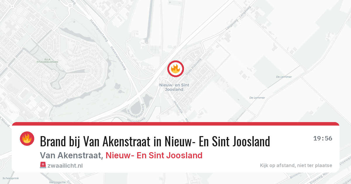 Brand bij Van Akenstraat in Nieuw- En Sint Joosland — 20 mei 2026