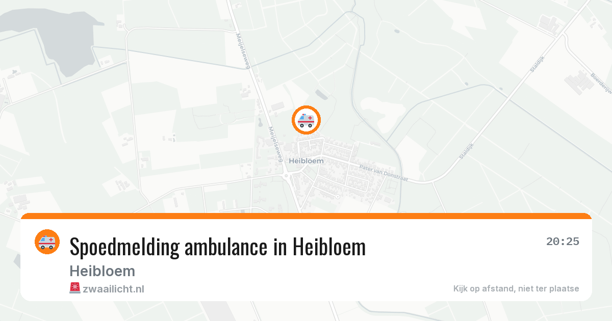 Spoedmelding ambulance in Heibloem — 13 jun 2026