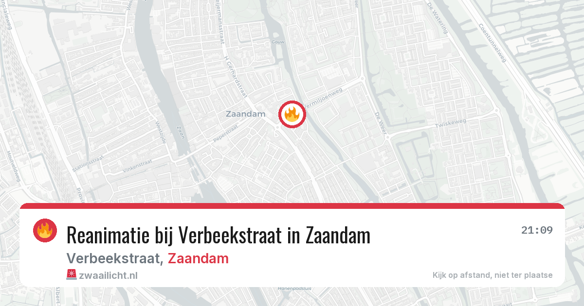Reanimatie bij Verbeekstraat in Zaandam — 28 jul 2026