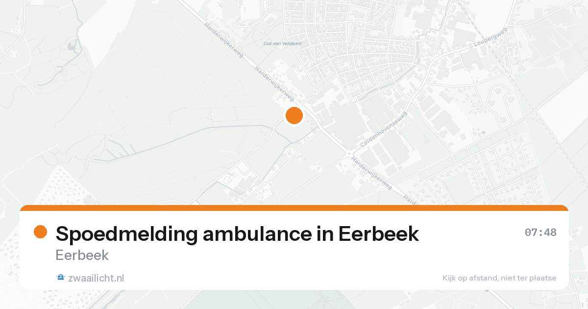 Spoedmelding ambulance in Eerbeek — 17 aug 2026