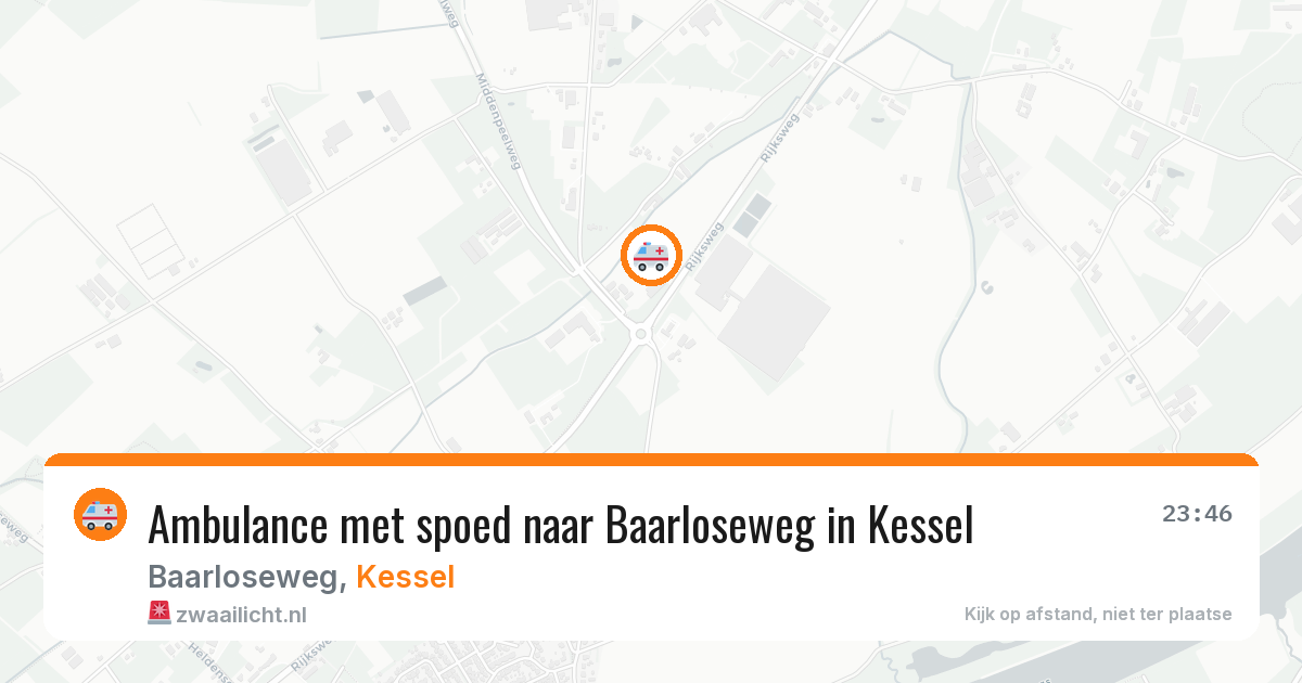 Ambulance met spoed naar Baarloseweg in Kessel — 6 feb 2026