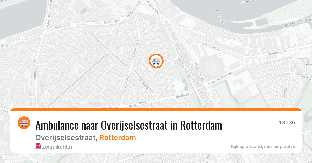 Ambulance naar Overijselsestraat in Rotterdam — 5 aug 2026
