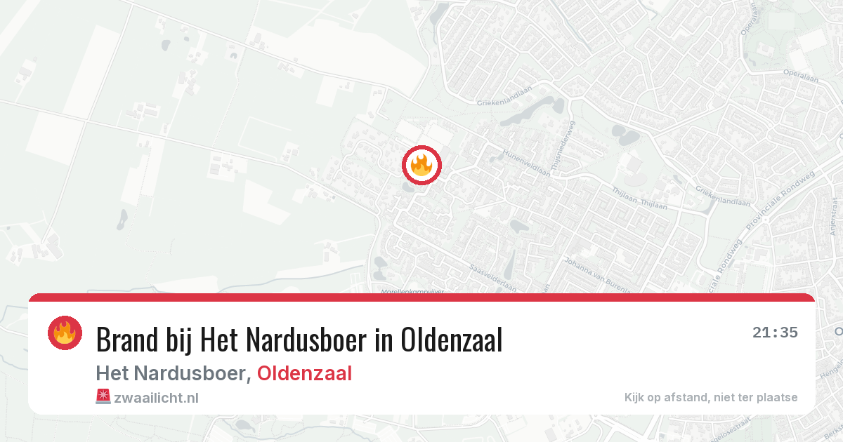 Brand bij Het Nardusboer in Oldenzaal — 4 jul 2026