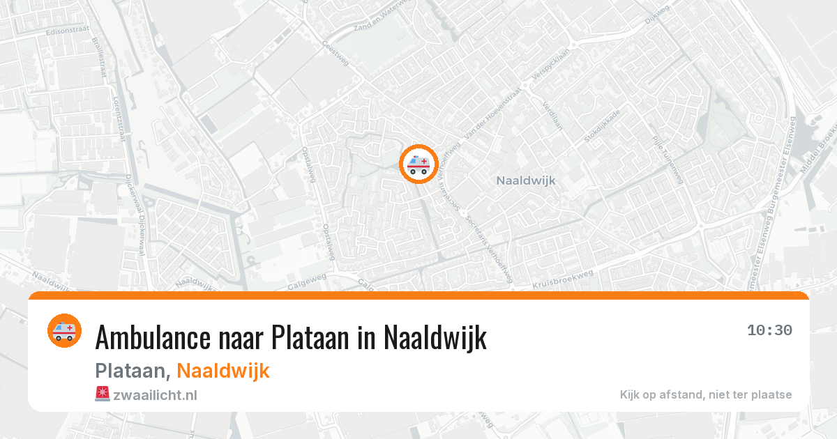 Ambulance naar Plataan in Naaldwijk — 2 jun 2026