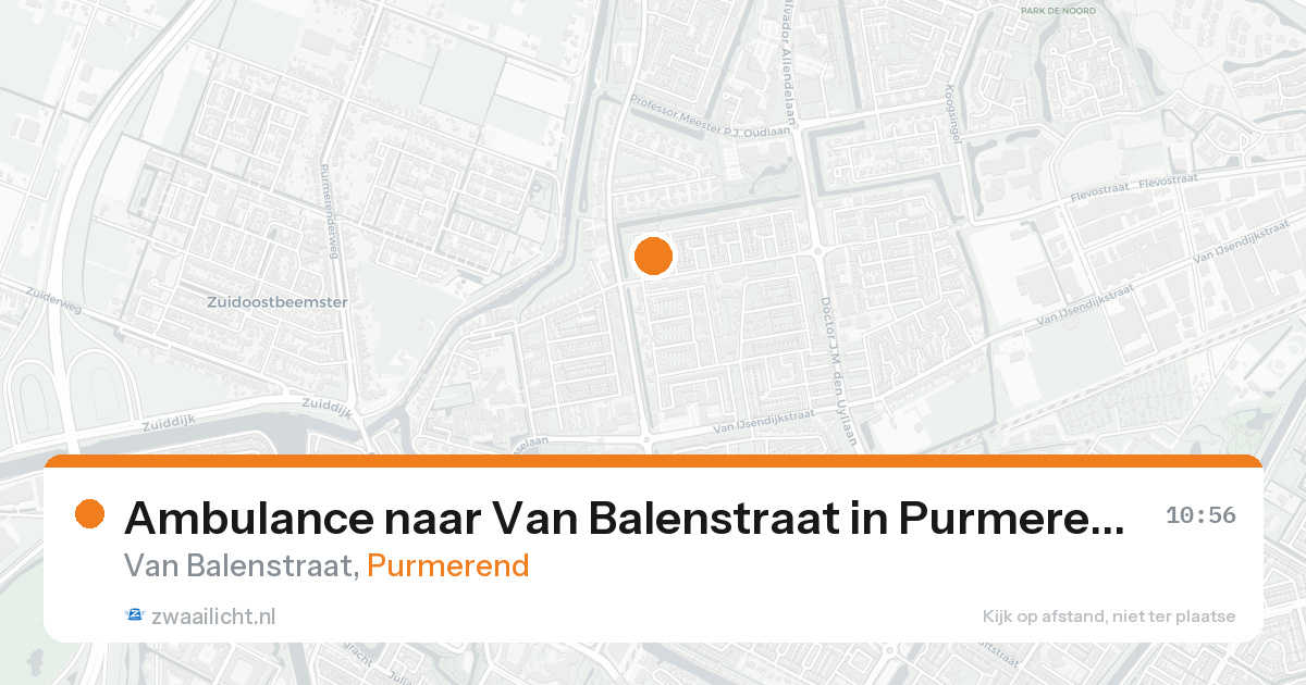 Ambulance naar Van Balenstraat in Purmerend — 21 mei 2026