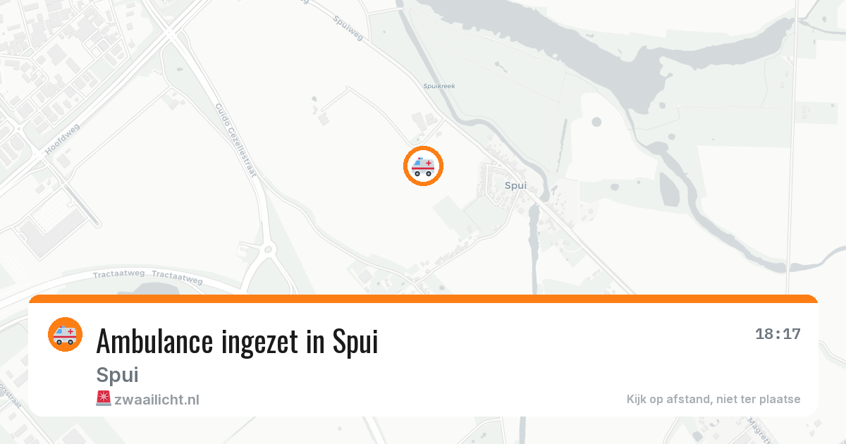 Ambulance ingezet in Spui — 11 aug 2026