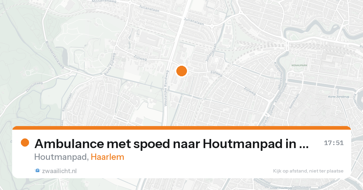 Ambulance met spoed naar Houtmanpad in Haarlem — 6 jun 2026