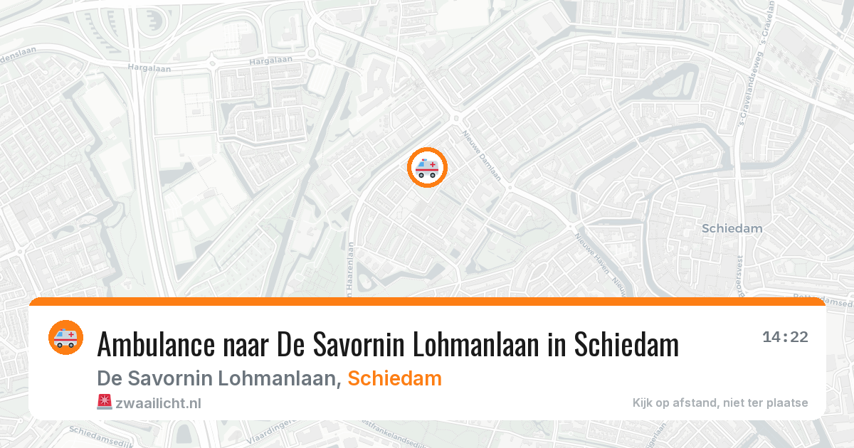 Ambulance naar De Savornin Lohmanlaan in Schiedam — 3 aug 2026