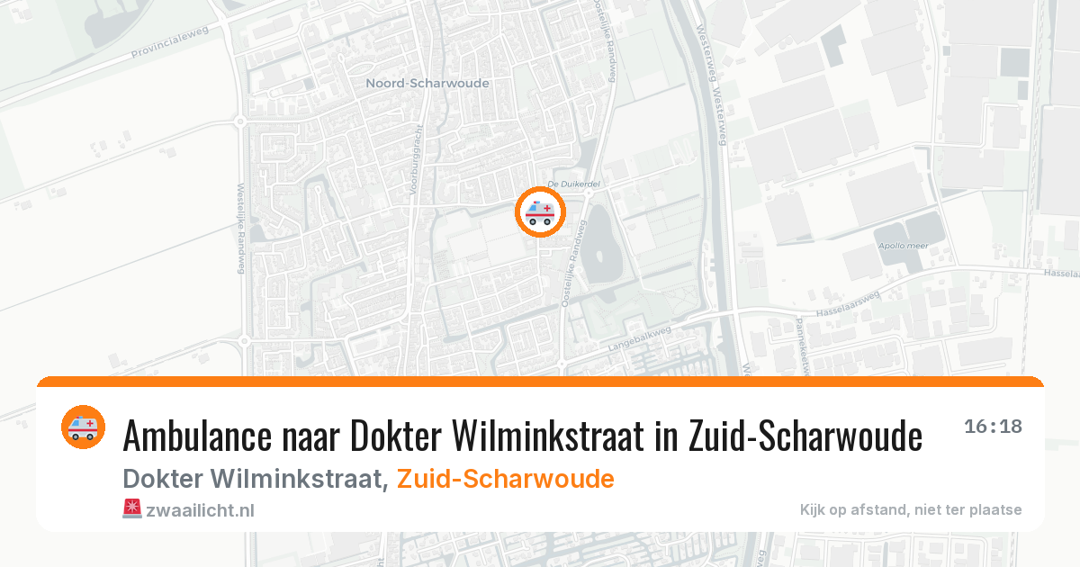 Ambulance naar Dokter Wilminkstraat in Zuid-Scharwoude — 3 jul 2026