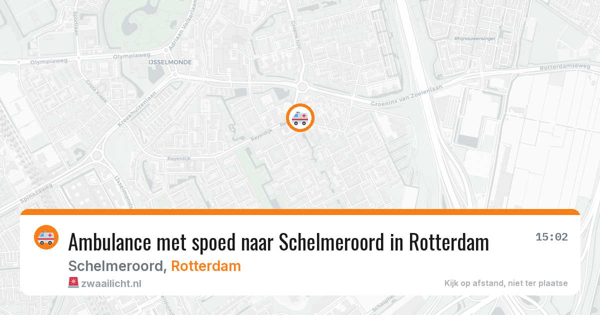 Ambulance met spoed naar Schelmeroord in Rotterdam — 5 mrt 2026