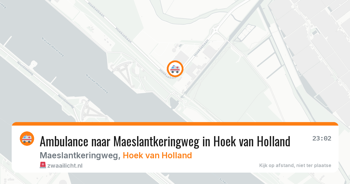 Ambulance naar Maeslantkeringweg in Hoek van Holland — 7 jul 2026
