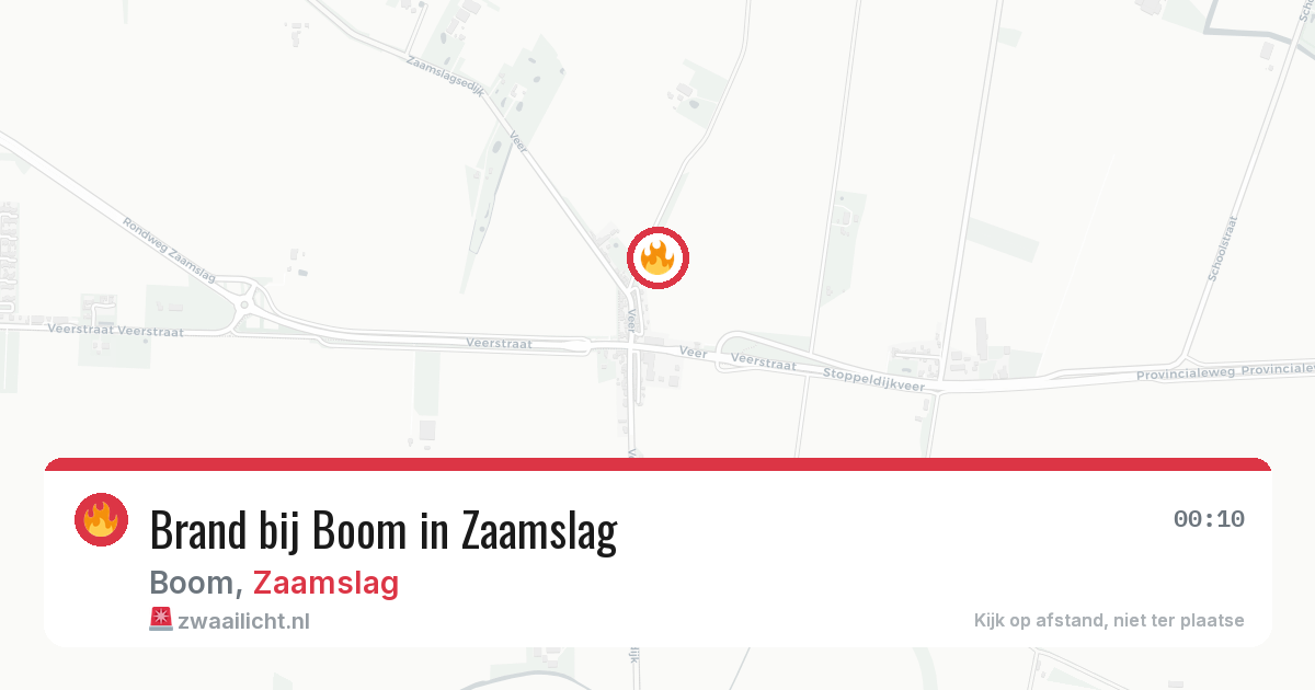 Brand bij Boom in Zaamslag — 24 jun 2026