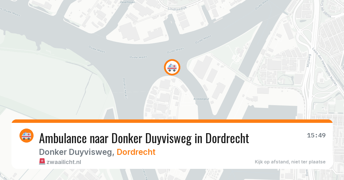 Ambulance naar Donker Duyvisweg in Dordrecht — 21 mei 2026