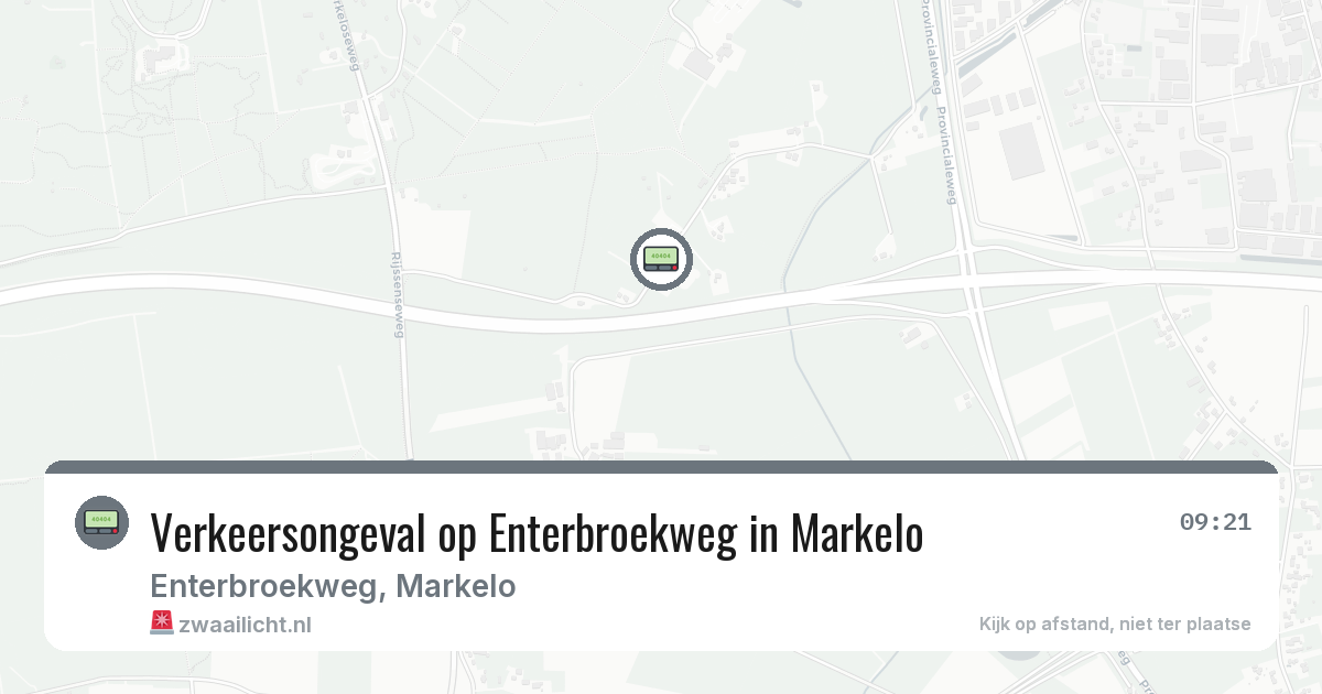 Verkeersongeval op Enterbroekweg in Markelo — 4 jul 2026