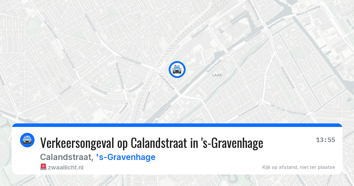 Verkeersongeval op Calandstraat in 's-Gravenhage — 30 mei 2026