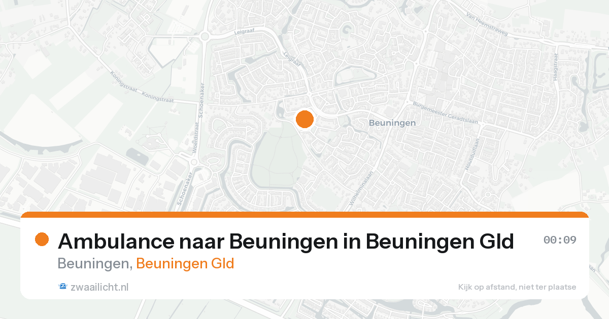 Ambulance naar Beuningen in Beuningen Gld — 25 jun 2026