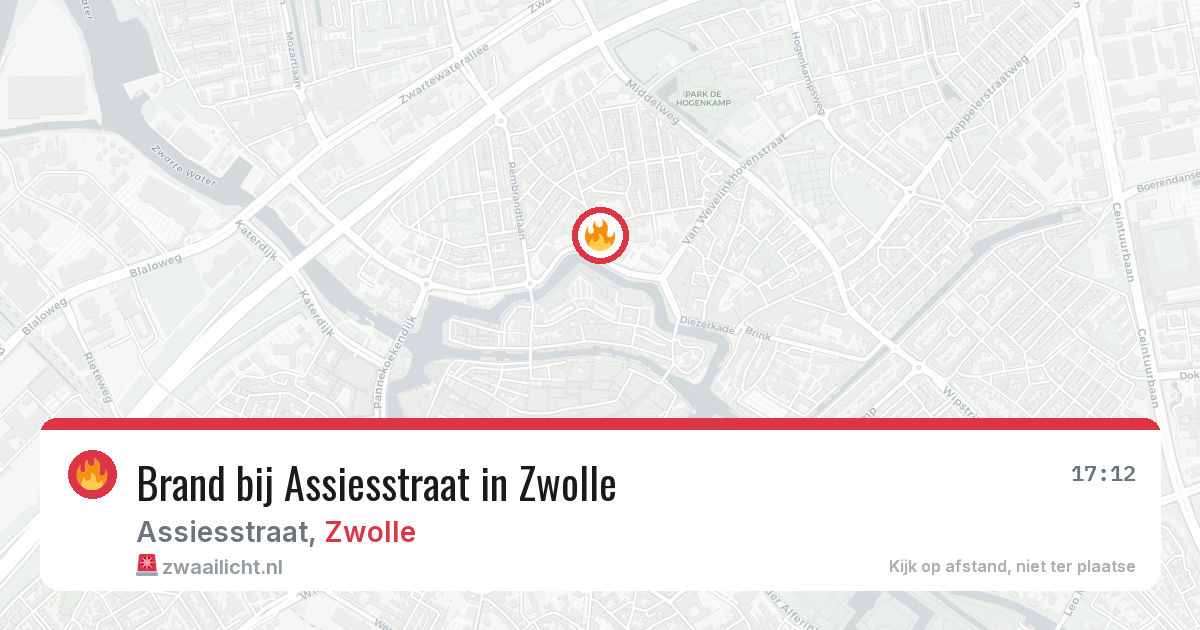 Brand bij Assiesstraat in Zwolle — 27 apr 2026