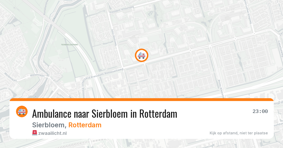 Ambulance naar Sierbloem in Rotterdam — 25 jun 2026