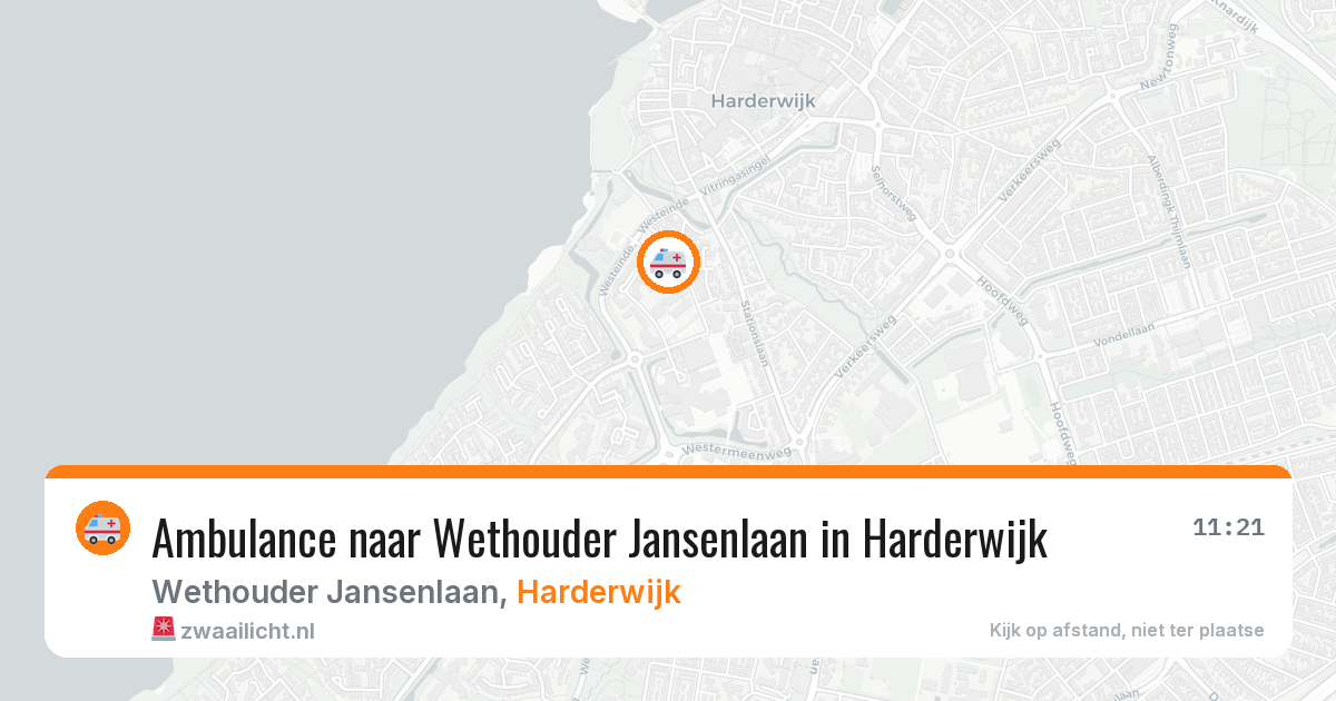 Ambulance naar Wethouder Jansenlaan in Harderwijk — 8 jul 2026