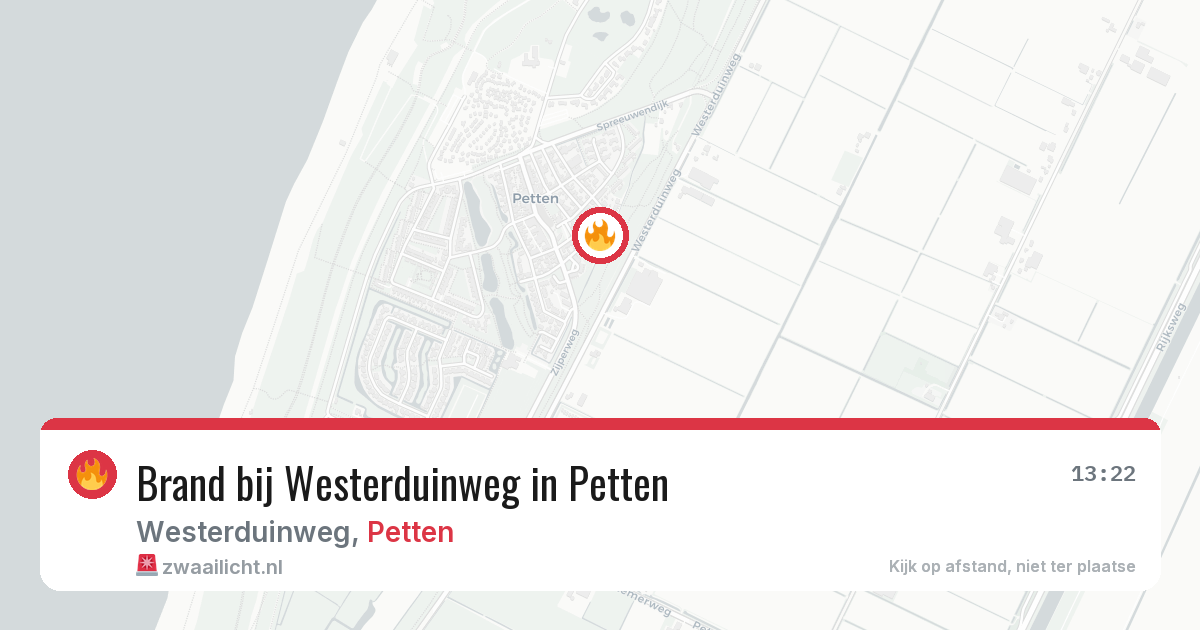 Brand bij Westerduinweg in Petten — 26 feb 2026