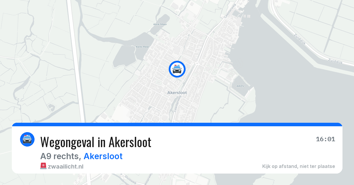 Wegongeval in Akersloot — 25 mrt 2026