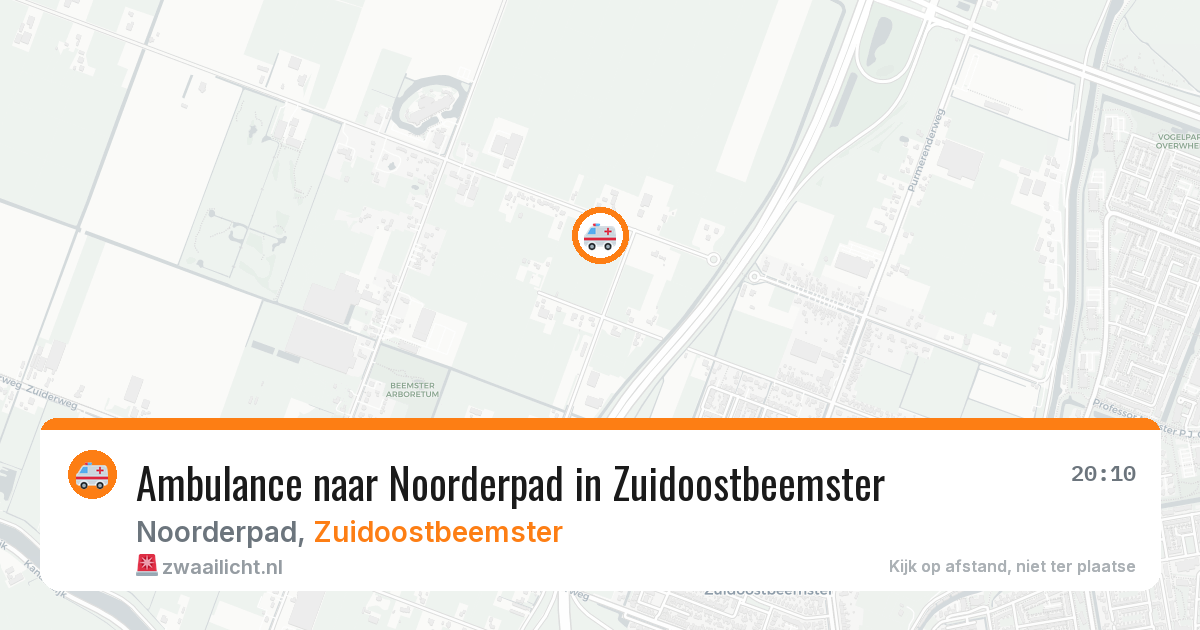 Ambulance naar Noorderpad in Zuidoostbeemster — 1 aug 2026