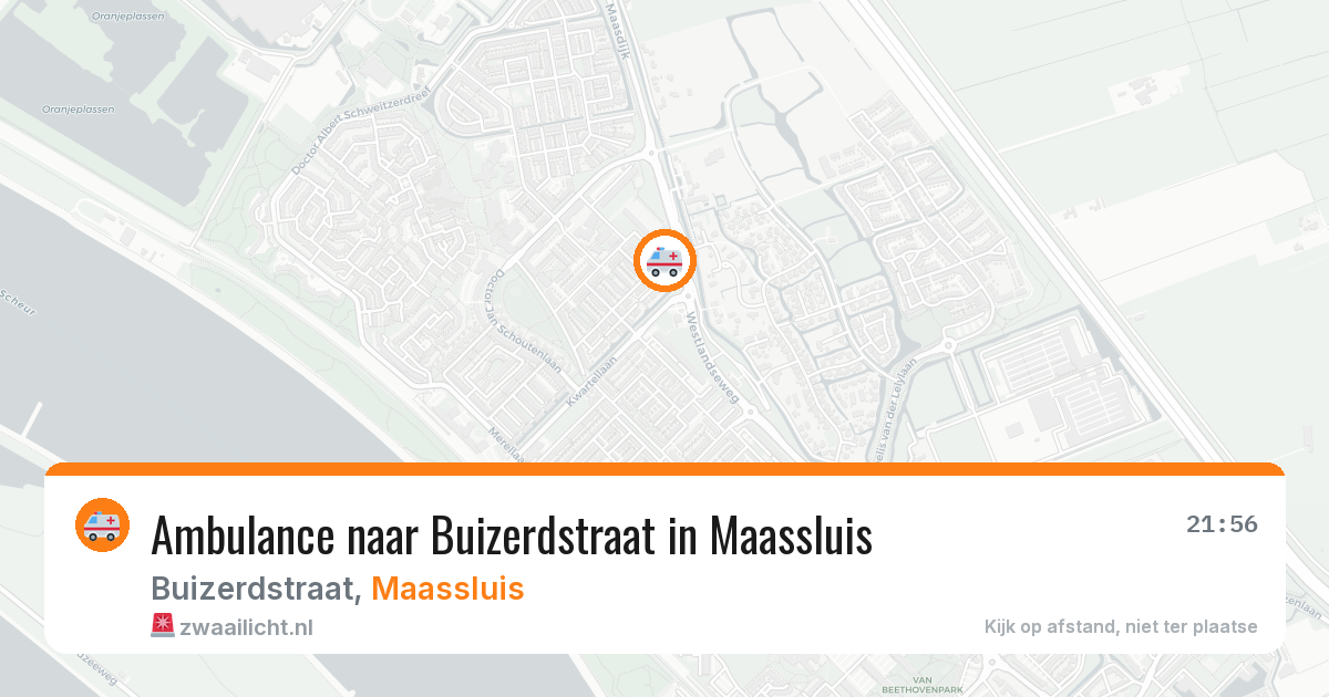 Ambulance naar Buizerdstraat in Maassluis — 19 jul 2026