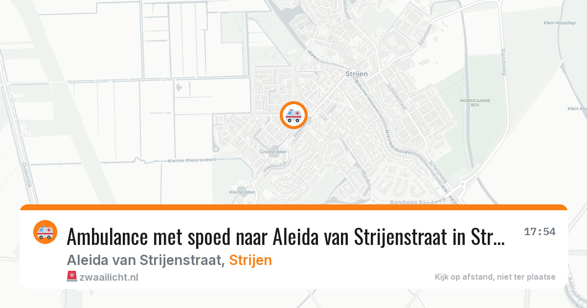 Ambulance met spoed naar Aleida van Strijenstraat in Strijen — 21 jan 2026