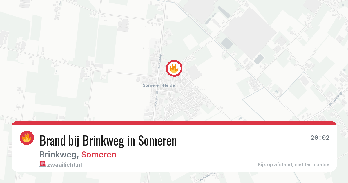 Brand bij Brinkweg in Someren — 8 jun 2026