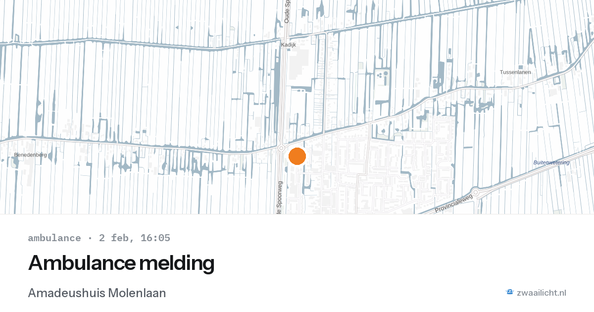 Ambulance melding — 2 feb 2026