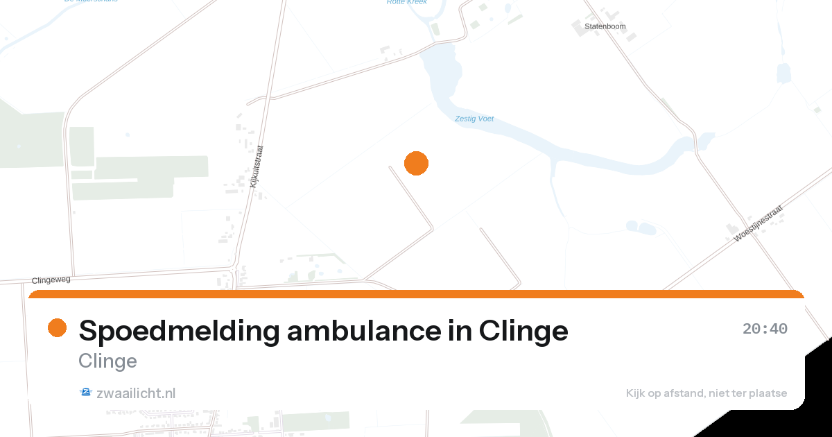 Spoedmelding ambulance in Clinge — 24 aug 2026