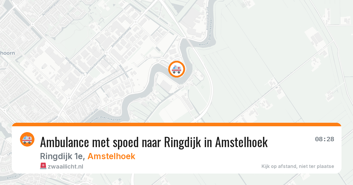 Ambulance met spoed naar Ringdijk in Amstelhoek — 11 jun 2026