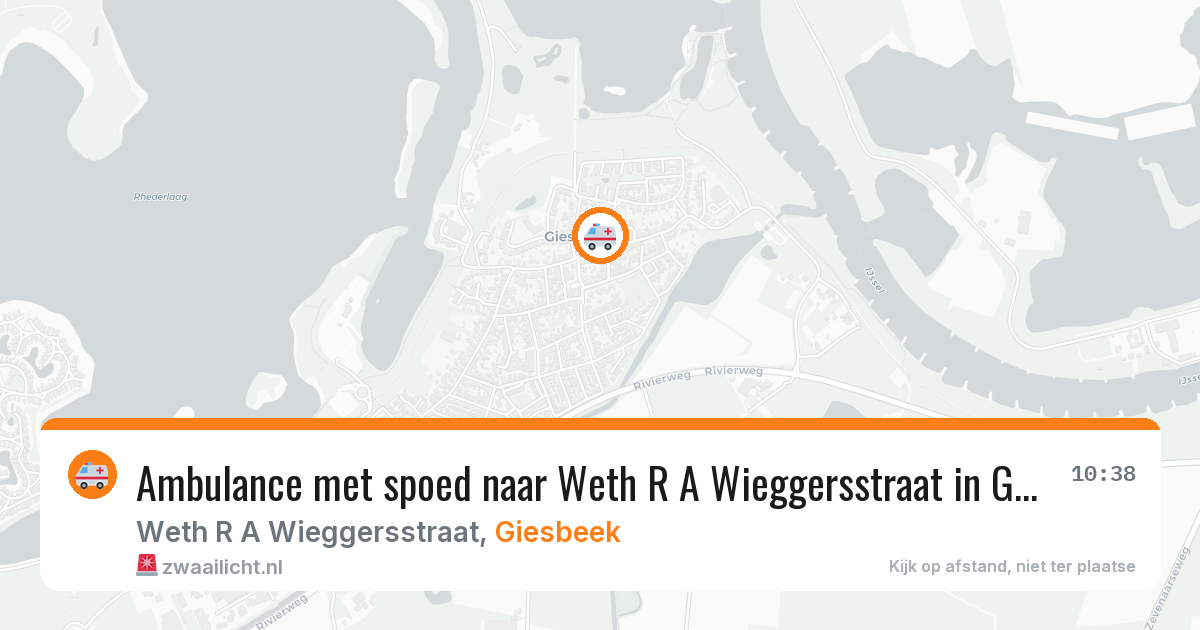 Ambulance met spoed naar Weth R A Wieggersstraat in Giesbeek — 3 mrt 2026