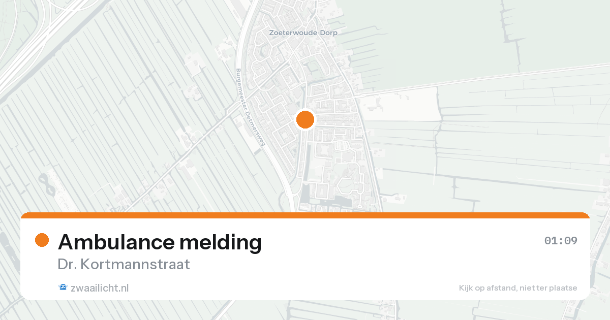 Ambulance melding — 18 mei 2026