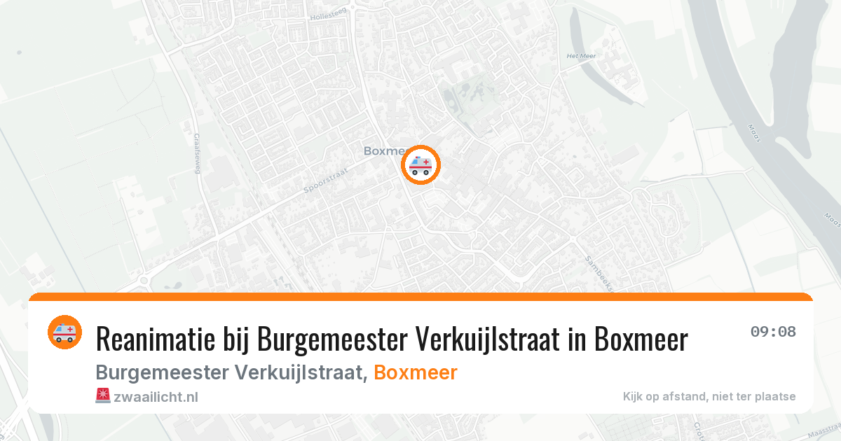 Reanimatie bij Burgemeester Verkuijlstraat in Boxmeer — 22 mei 2026